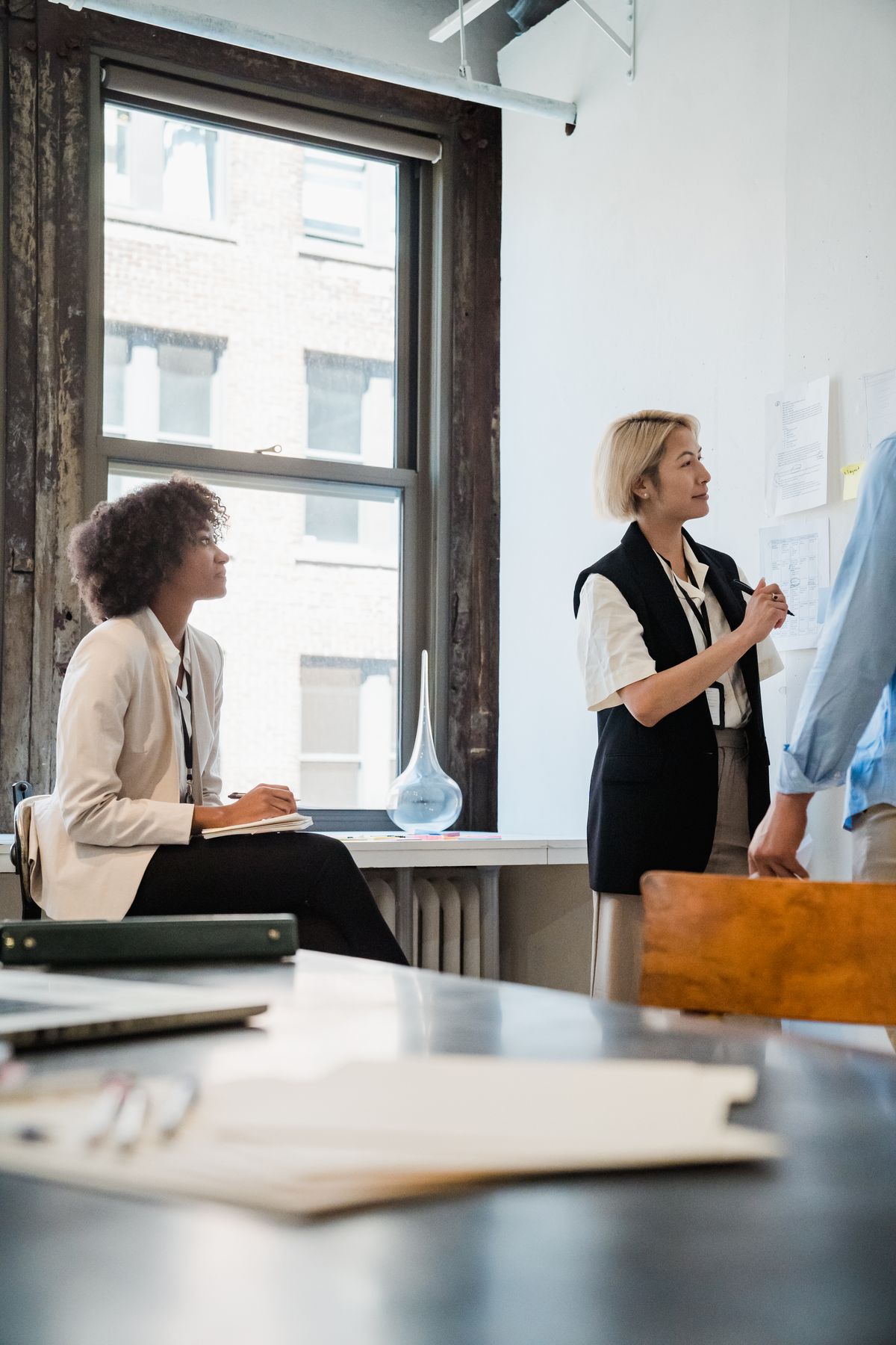 Two executives in a working session